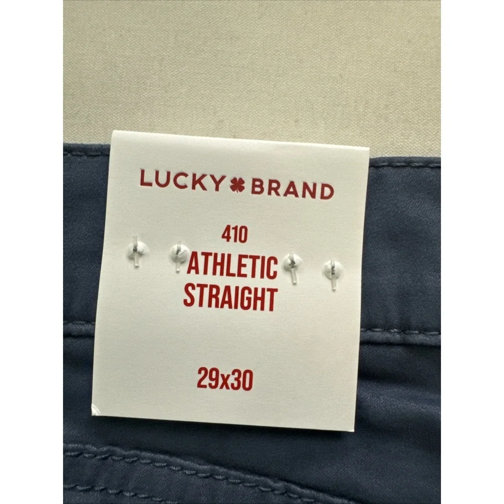 Lucky Brand 410 Athletic Straight Blue Colored Denim Pants‎ Mens NWT 29x30